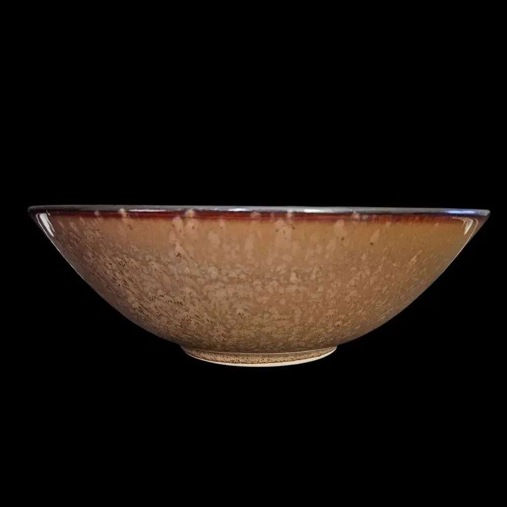 Sango Omega Cocoa 4661 Soup Cereal Bowls Set of 2 Brown Speckled Stoneware